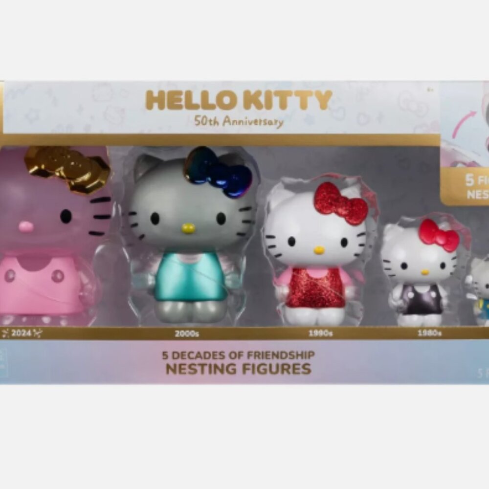 Hello Kitty 50th Anniversary Set of 5 Nesting Figures - Picture 4 of 15